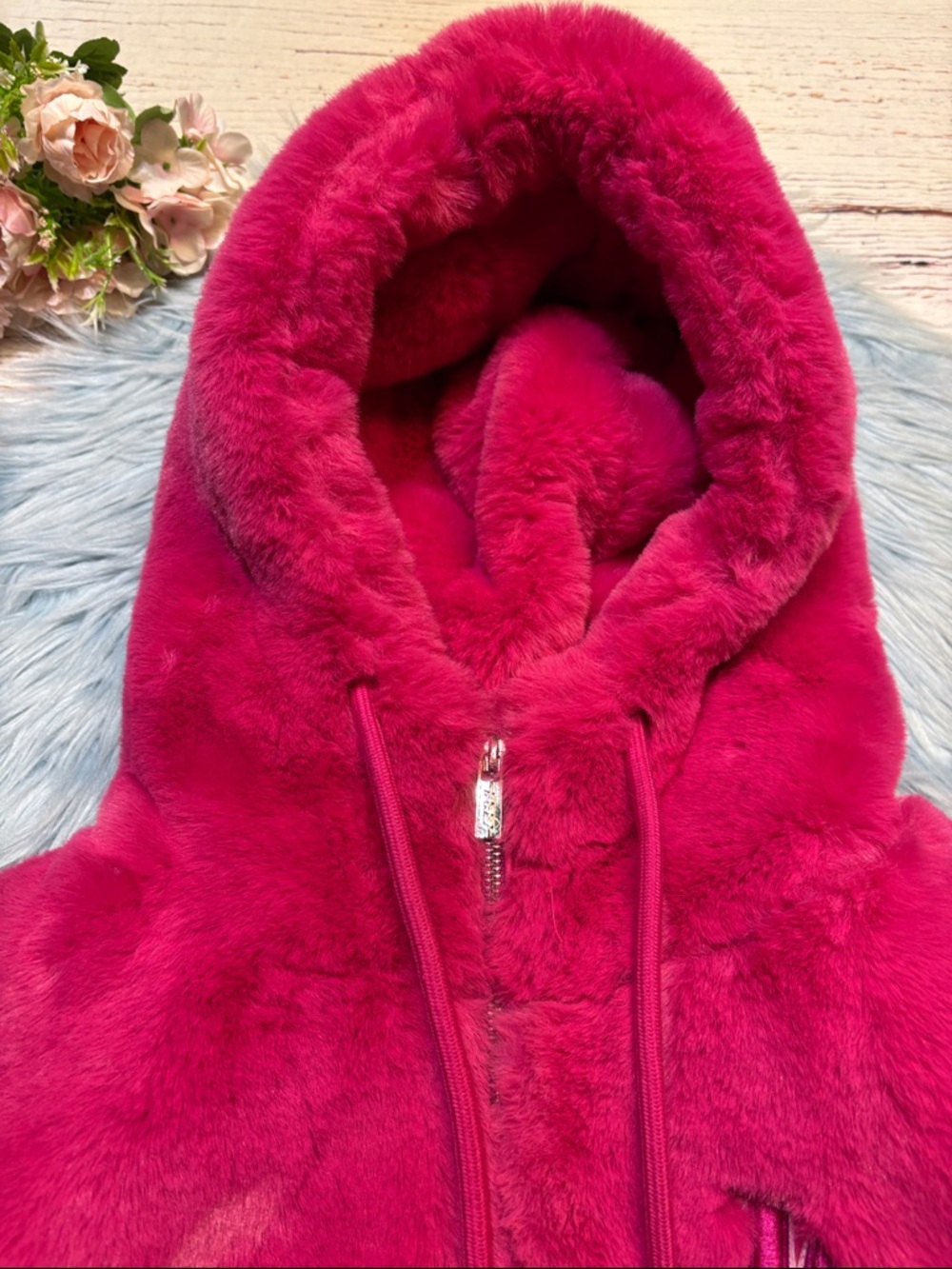 Pro Standard LA Dodgers MLB Faux Fur Pink Jacket sz XL - Picture 2 of 10